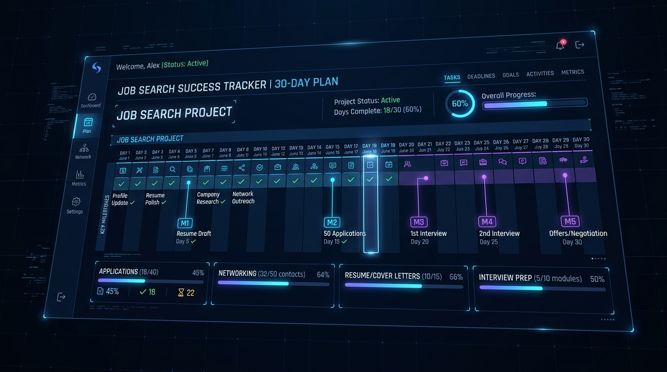 The August Job Search Checklist: A 30-Day AI Action Plan from Zero to Offer